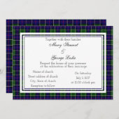 Leslie Scottish Wedding Invitation Kaart (Voorkant / Achterkant)