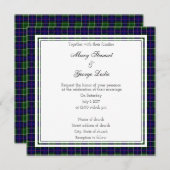 Leslie Scottish Wedding Square Uitnodiging (Voorkant / Achterkant)