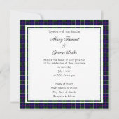 Leslie Scottish Wedding Square Uitnodiging (Voorkant)
