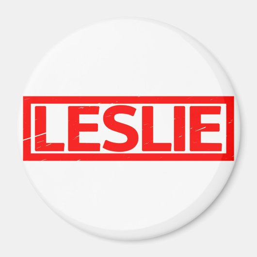 Leslie Stamp Magneet (Voorkant)