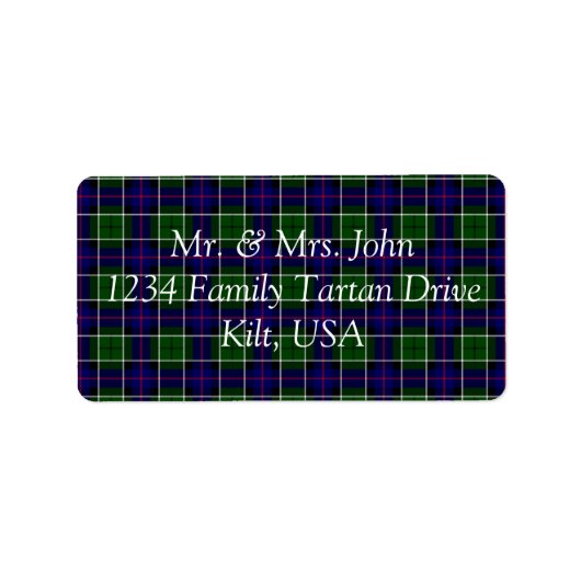 Leslie Tartan Label (Voorkant)