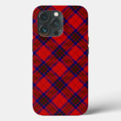 Leslie tartan red blue paars plaid Case-Mate iPhone case (Achterkant)