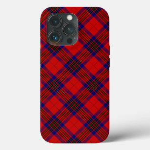 Leslie tartan red blue paars plaid Case-Mate iPhone case