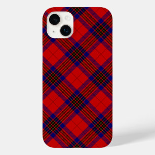 Leslie tartan red blue paars plaid Case-Mate iPhone 14 plus hoesje