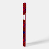 Leslie tartan red blue paars plaid Case-Mate iPhone case (Achterkant / Rechts)