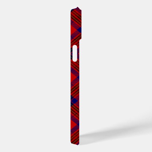 Leslie tartan red blue paars plaid Case-Mate iPhone case (Achterkant / Rechts)