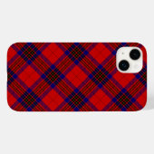 Leslie tartan red blue paars plaid Case-Mate iPhone case (Achterkant (horizontaal))
