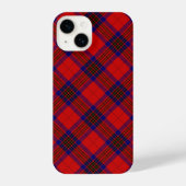 Leslie tartan red blue paars plaid iPhone hoesje (Achterkant)