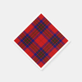 Leslie tartan red blue paars plaid servetten (Hoek)