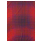 Leslie tartan red blue paars plaid tafelkleed (Voorkant)