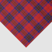 Leslie tartan red blue paars plaid tissuepapier (Detail)