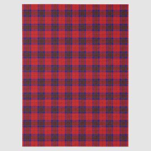Leslie tartan red blue paars plaid tissuepapier (Voorkant)