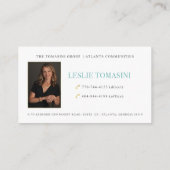 Leslie Tomasini Visitekaartje (Achterkant)