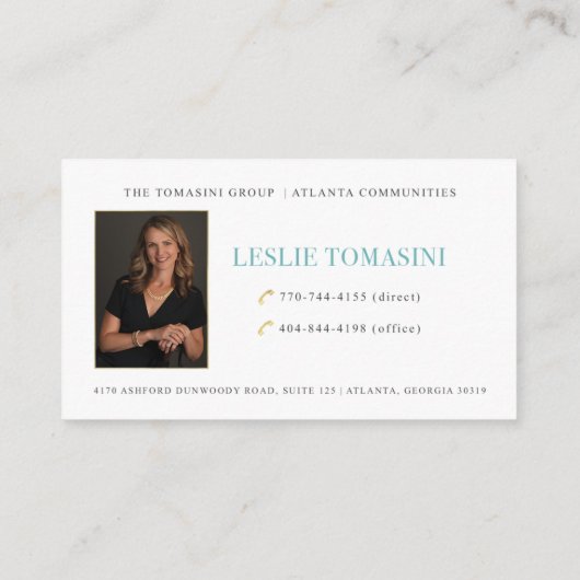 Leslie Tomasini Visitekaartje (Achterkant)