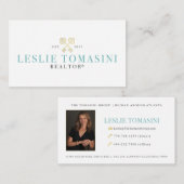 Leslie Tomasini Visitekaartje (Voorkant / Achterkant)