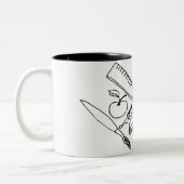 Lesmaterialen... Tweekleurige Koffiemok (Links)