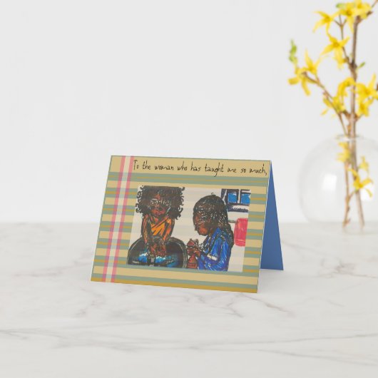 Lesmoeder Kaart (Gele Bloem)