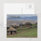 Lesotho Africa Briefkaart (Voorkant / Achterkant)
