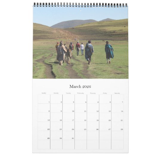 lesotho africa kalender (Mar 2026)