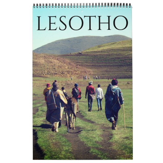Lesotho Afrika Kalender (Hoes)