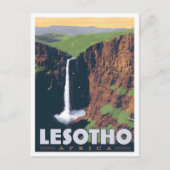 Lesotho Afrika Vintage Reizen Briefkaart (Voorkant)