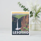 Lesotho Afrika Vintage Reizen Briefkaart (Staand voorkant)