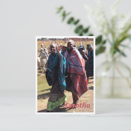 Lesotho - Basotho-vrouwen - Briefkaart (Staand voorkant)