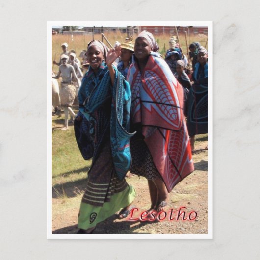 Lesotho - Basotho-vrouwen - Briefkaart (Voorkant)