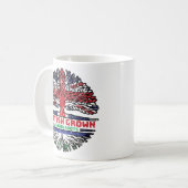 Lesotho British Tree Roots Flag Koffiemok (Voorkant links)