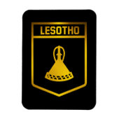 Lesotho Emblem Magneet (Verticaal)