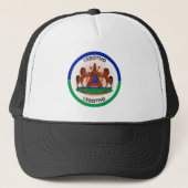 Lesotho Erfgoed Embleem Trucker Pet (Voorkant)
