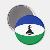 Lesotho Fisheye Flag Magnet (Voorkant / Achterkant)