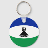 Lesotho Fisheye Flag Sleutelhanger (Voorkant)