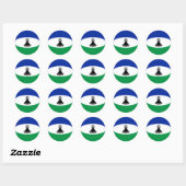 Lesotho Fisheye Vlag Sticker (Vel)