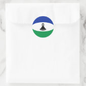 Lesotho Fisheye Vlag Sticker (Tas)