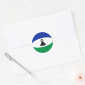 Lesotho Fisheye Vlag Sticker (Envelop)