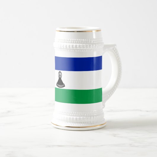 Lesotho Flag Bierpul (Voorkant rechts)