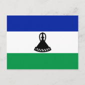 Lesotho Flag Briefkaart (Voorkant)