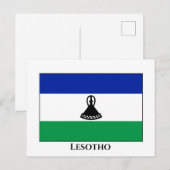 Lesotho Flag Briefkaart (Voorkant / Achterkant)