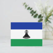 Lesotho Flag Briefkaart (Staand voorkant)