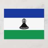 Lesotho Flag Briefkaart (Voorkant)