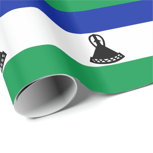 Lesotho Flag Cadeaupapier (Rol Hoek)