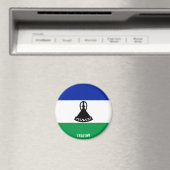 Lesotho Flag Charming Patriotic Magneet (Insitu (Vaatwasser))