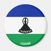 Lesotho Flag Charming Patriotic Magneet (Voorkant)
