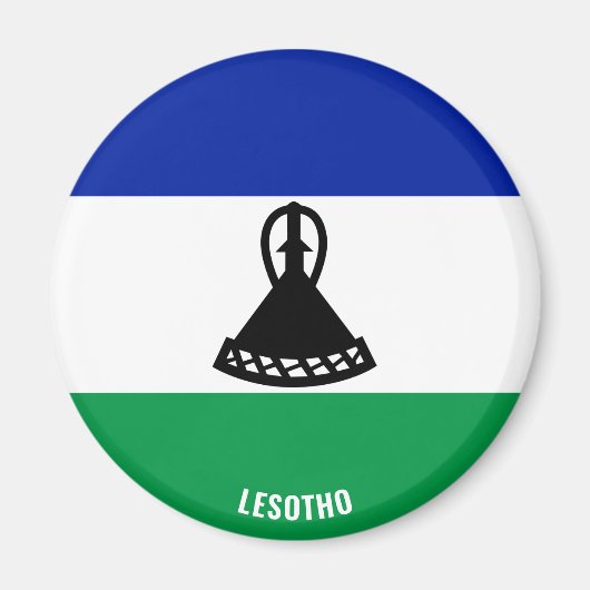 Lesotho Flag Charming Patriotic Magneet (Voorkant)