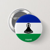 Lesotho Flag Charming Patriotic Ronde Button 5,7 Cm (Voorkant /achterkant)