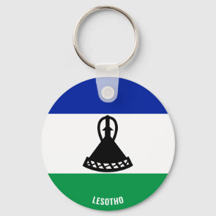 Lesotho Flag Charming Patriotic Sleutelhanger