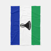 Lesotho Flag Fleece Deken (Voorkant)