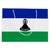 Lesotho Flag Groot Cadeauzakje (Achterkant)