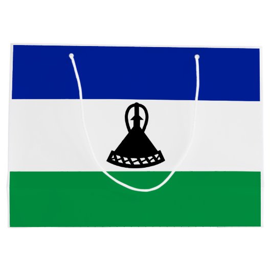 Lesotho Flag Groot Cadeauzakje (Achterkant)